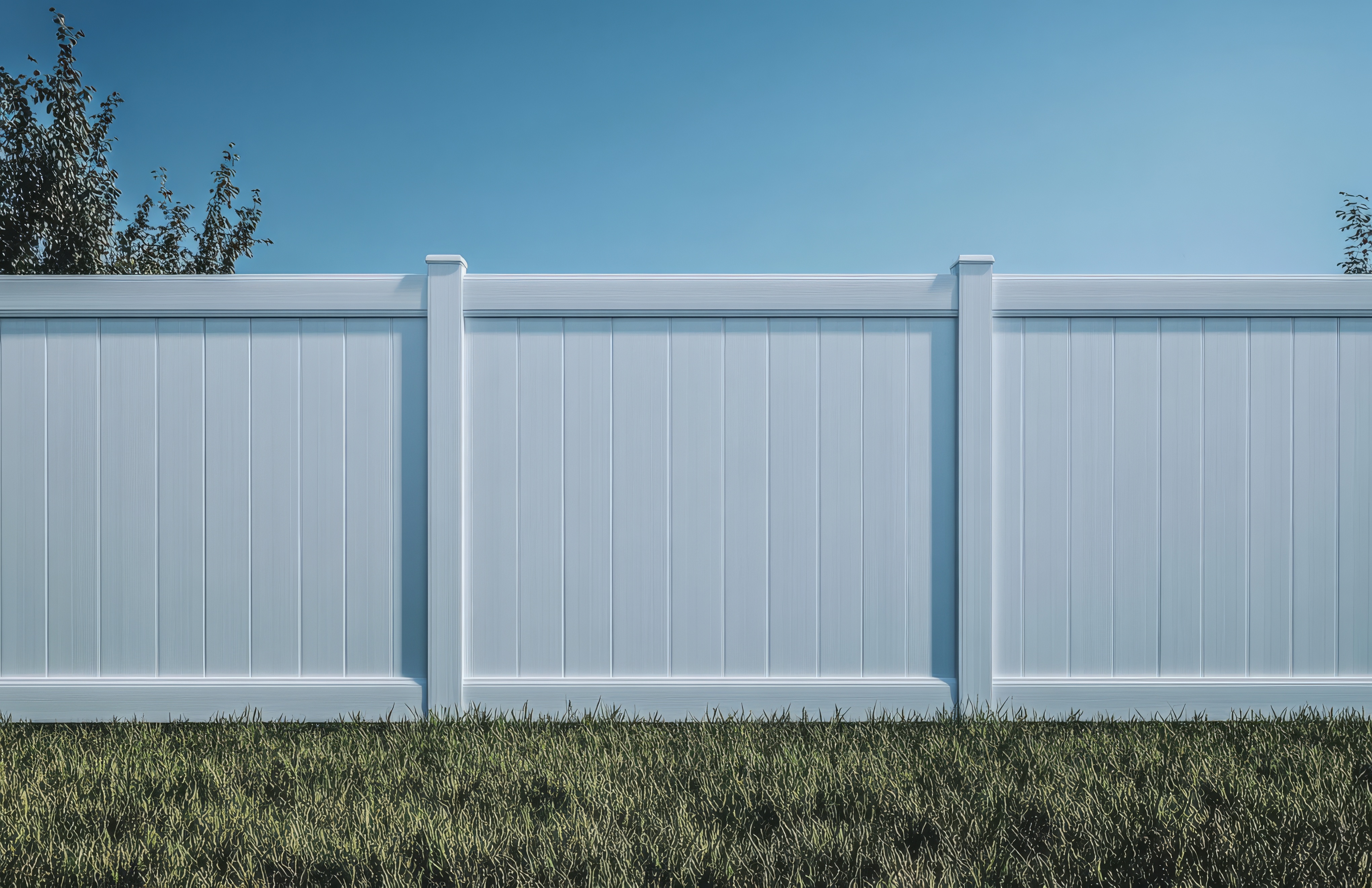 Vinyl privacy fence