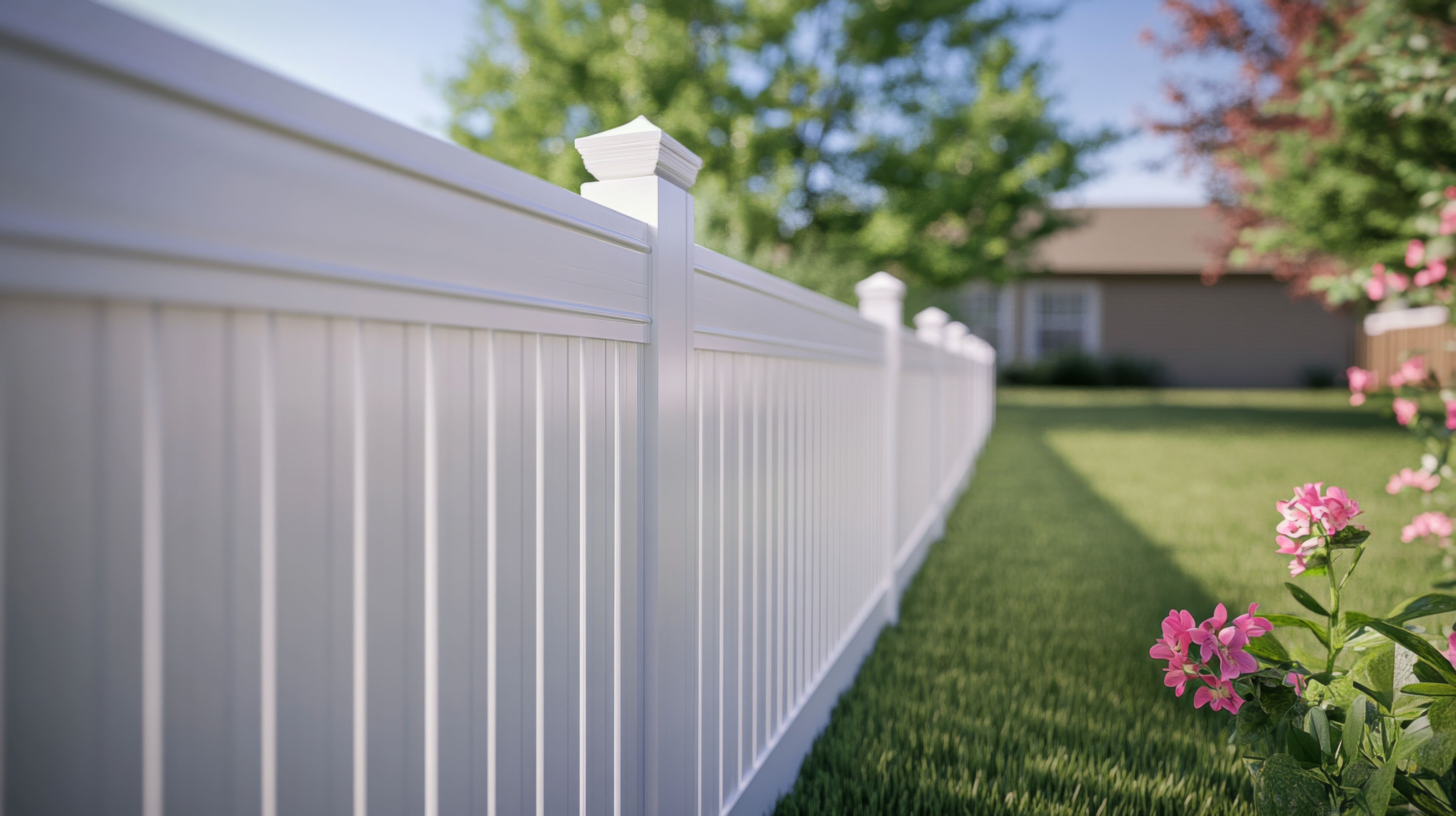 Vinyl semi-privacy fence