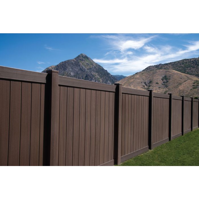 Wood grain fence